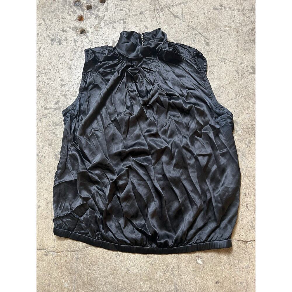 Dolce & Gabbana Dress‎ Ribbon Sleeveless Women Size 46 Silk Black Rose